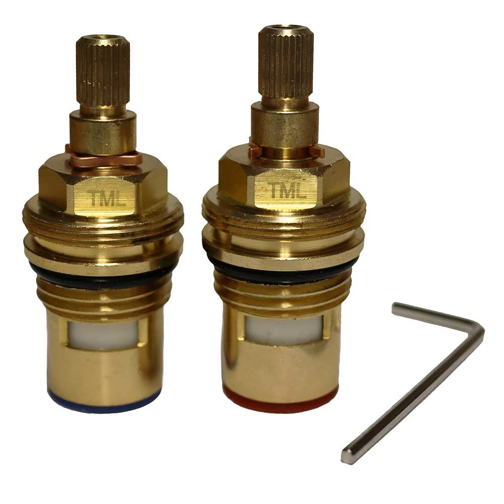 Compatible Lamona Garda | Victorian | Victorian Bridge Tap Cartridge Valve Pair Plus Allen Key | Howdens Kitchen Tap