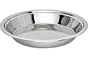 Stainless Steel Indian Parat Pie Pan, 14 Inches, Dough Kneader, Dough Maker