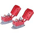 Gloaso DC 12V- 24V Auto Reset Circuit Breaker 30A for Car RV Solar Boat Marine Battery System, 30 Amp 12 Volt Resettable Automotive Breakers with Cover Stud Bolt, Type 1, 2 Pack
