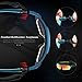 TOREGE Polarized Sports Sunglasses for Cycling Running Fishing Golf TR90 Unbreakable Frame TR003 (Blue&Black)