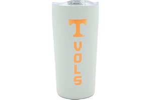 Decorvo University of Tennessee Vols Tumbler - Gray Double Walled Insulated Travel Thermos with Slide Lid - 18 oz
