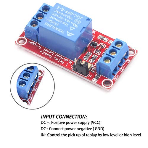 Youngneer 12v Relay Board Raspberry Arduino Relay Module 1 Channel Opto-Isolated High or Low Level Trigger