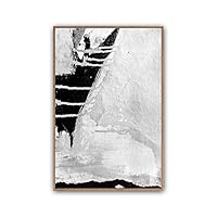 Framed Canvas Wall Art Abstract Color Block Canvas Prints Home Artwork Decoration for Living Room,Bedroom - 16x24 inches