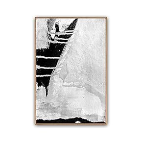 Framed Canvas Wall Art Abstract Color Block Canvas Prints Home Artwork Decoration for Living Room,Bedroom - 16x24 inches