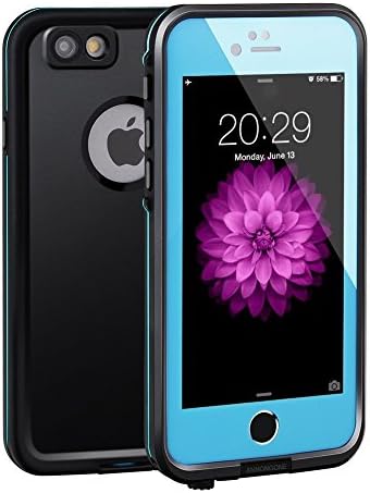 Waterproof Case for iPhone 6, ANNONGONE Underwater Protective Full Sealed Cover Shockproof Dirtproof Snowproof Case Shell for Apple iPhone 6 4.7"(Blue)