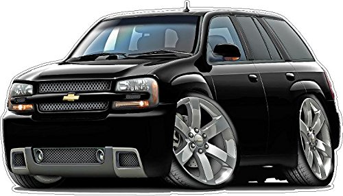 2010 Trailblazer SS SUV Truck WALL DECAL Vintage 3D Cartoon Car Movable Stickers Vinyl Wall Stickers for Kids Room