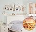 ufengke Creative Travel Memories Picture Photo Wall Decals, World-Famous Attractions, Living Room Bedroom Removable Wall Stickers Murals