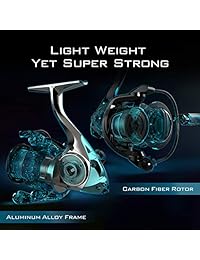 KastKing Speed Demon carrete de giro, Blazing Fast 7,2:1 Gear Ratio, marco de aluminio, girador de carbono y mango, 10+1 carrete de pesca de alto rendimiento BBS, potente Triple Carbon Disc Drag