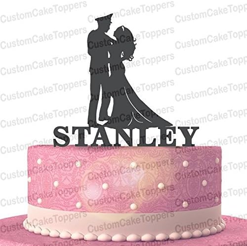 Military Groom and Bride Wood/Acrylic Wedding Cake Topper Custom Personalized with Last Name