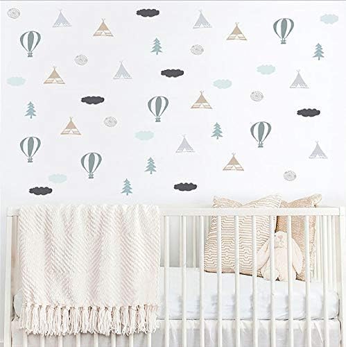 Dibujos animados Tribal Globo Tipis Vinilos decorativos Tree & amp