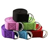 Fit Spirit Set of 2 Fitness Exercise Yoga Straps 6ft, 8ft, 10ft - Pick Your Color and Size