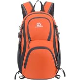 Anu Limen 20L Hiking Backpack, Water-Proof Lightweight Travel Daypack with Adjustable Straps for Cycling,Camping,Work(Orange)