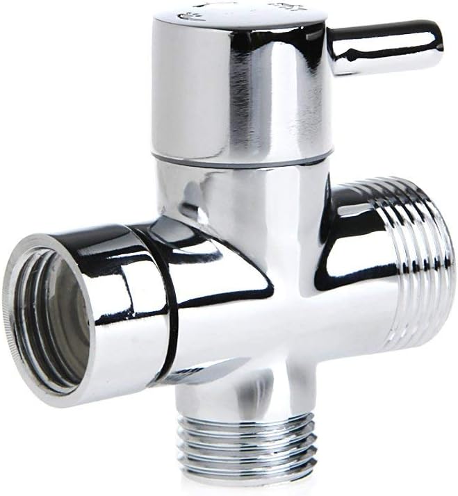 DENGHENG New T-Adapter 3 Ways Valve for Diverter Bath Toilet Bidet Sprayer Shower Head
