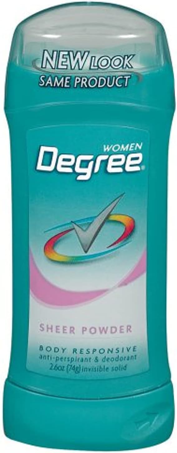 Degree Sheer Powder Invisible Solid Body Responsive Deodorant 77ml
