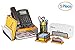 Halter Mesh Office Desk Accessories - 5 Piece Steel Desk Organizer Set, Office Supplies, Phone Stand, Pencil Cup, Business Card Holder, Memo and Letter Holder
