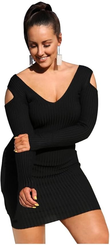 low cut jumper dress