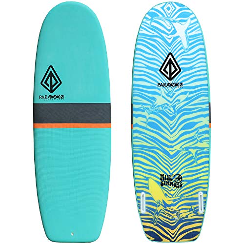 Paragon Surfboards Performance Soft-Top Surfboard | Handshaped, Fun & Easy to Ride | 5’6″ | 7’6″ | 8’0″ | 9’0″