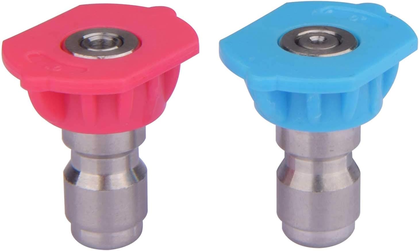 DUSICHIN DUS-026 Quick-Connect Nozzle Tips for Power Washer, Soap and Rinse Jet Stream Long Range Jet Nozzle 1/4 inch 4000PSI 2-Pack