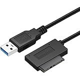 USB 3.0 to 7+6 13Pin Slimline SATA Laptop CD/DVD ROM Optical Drive Adapter Cable