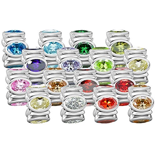 Authentic BELLA FASCINI Oval Lights Charm Bead 925 Silver Fits
