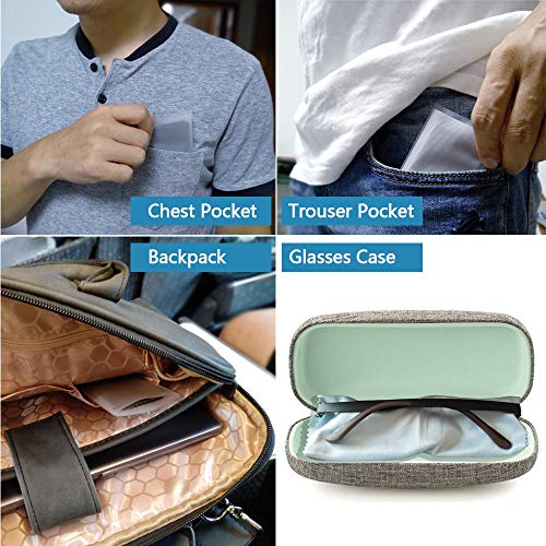 6 Pack Microfiber Cleaning Cloths, Runch Glasses Cleaner Cloth for Lenses, Phones, LCD Screens