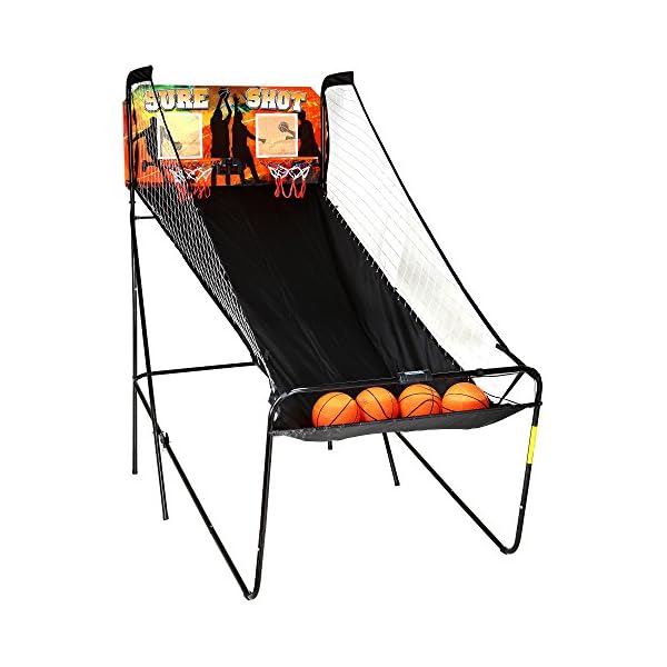 Hathaway Sure Shot Dual Electronic Basketball Arcade Game with Electronic Digital Scoring and