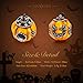 NINAQUEEN Halloween Pumpkin Charms Fits Charms Bracelets Sterling Silver Bead Birthday Valentines Christmas Gifts for Women Her Wife Mom Girls Girlfriend Jack-o'-lantern