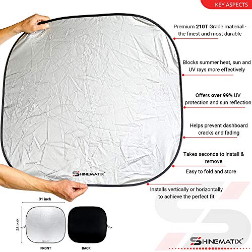 2 Shinematix+2+Piece+Windshield+Sun+Shade