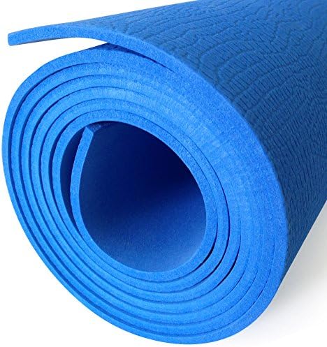 Yoga All-Purpose Size 71''x 24'' Extra Thick High Density Anti-Tear Exercise Yoga Mat - Environmentally Friendly.