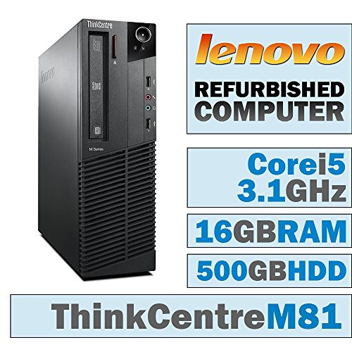 Lenovo ThinkCentre M81 SFF/Core i5-2400 Quad @ 3.1 GHz/16GB DDR3/500GB HDD/DVD-RW/WINDOWS 10 PRO 64 BIT