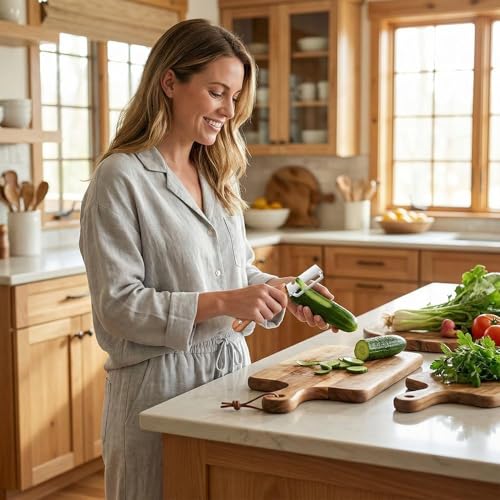2 Pieces Multifunctional Vegetable Peeler for Kitchen, 3-in-1 Peeler with Wooden Handle, Stainless Steel Blade and Bottle Opener, Zero Flex Kitchen Utensil for Fruit and Vegetables