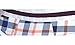 Croota Mens Underwear, Low-Rise Briefs, Tartan Pattern, TB01M Orange/Blue