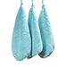 Sinland Microfiber Face Cloths For Bath Reusable Makeup Remover Cloth Ultra Soft and Absorbent Washcloths For Baby 13Inch x 13Inch Light Blue 3 Pack