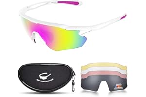 HUBO SPORTS Cycling Glasses, TR90 Unbreakable Frame Polarized Anti-UV400 Sports Sunglasses