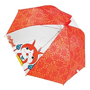妖怪ウォッチ キッズ長傘 ジャンプ傘 ジバニャンオレンジ