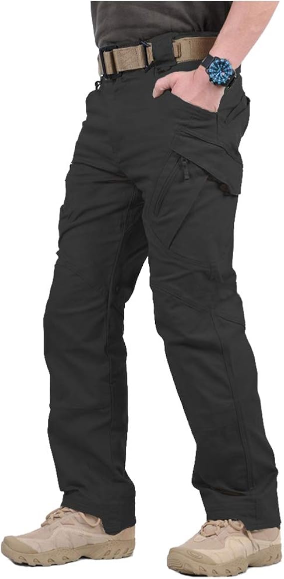 lightweight cotton cargo trousers mens