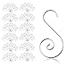 KAKOO Ornament Hooks, 100pcs Silver Christmas S-Shaped Hooks Ornament Hangers for Party Christmas Balls Christmas Tree Decoration