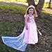 Butterfly Craze Pink Princess Halloween Costume Girls Dress w/Cape Tiara & Wand (Medium 3-4 Yrs)