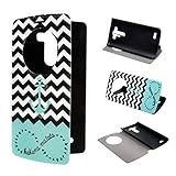 LG G3 Case , ivencase View Window Painting Art Anchor Style Design PU Leather Flip Stand Case Cover For LG G3 + One 