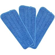 Microfiber Spray Mop Replacement Heads for Wet/Dry Mops Compatible With Bona Floor Care System (3 Pack)