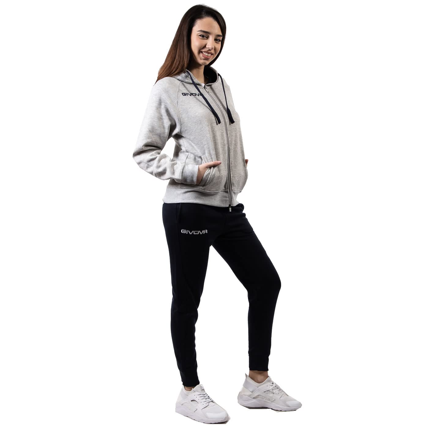 Givova King 4 Season Jumpsuit, Light Melange Grey/Blue, S