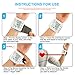 Digital Wrist Blood Pressure Monitor Cuff Electric BP Check Machine Portable Clinical Automatic with Case LCD Display Heart Beat Monitoring for Home Use (White)