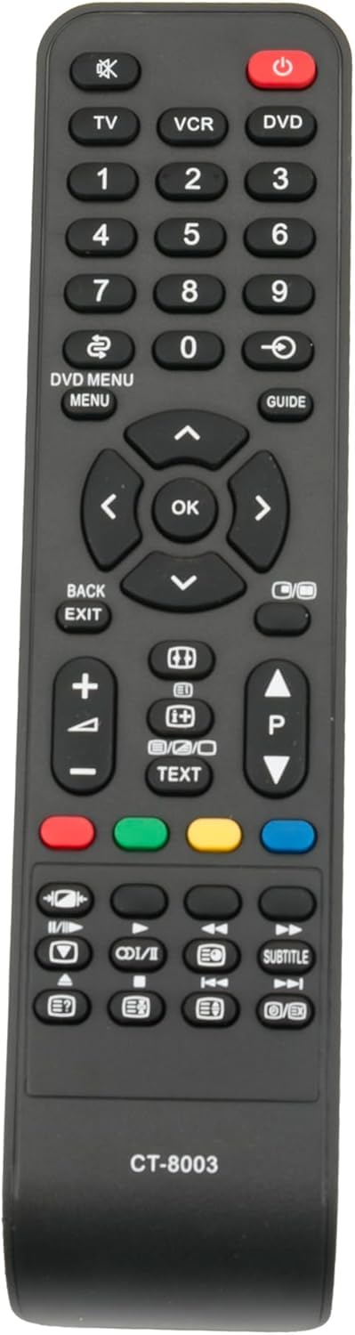 VINABTY CT-8003 Remote Control Compatible with Toshiba tv CT-8002 32AV504 32AV505 37AV503 37AV504 37AV505 15V330DB 17WLT56B 19W330DB 19W331D 20W330D 20WLT56B 32AV505 CT8003 37AV503 CT-8002 37AV505