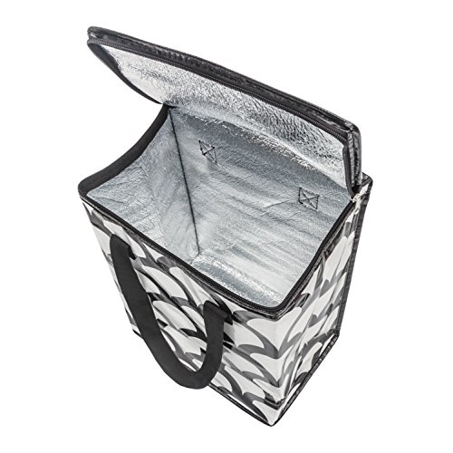 E Reusable Cooler Bags Colorful Collapsible Insulated Zippered