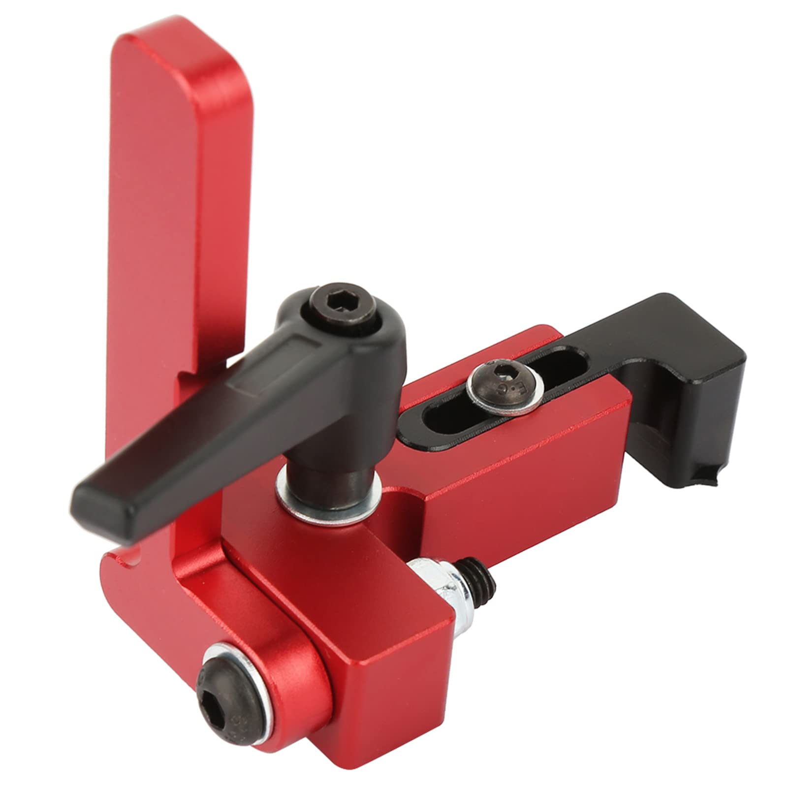 YUMILI 75 Type Mitre Rail Stop, Alloy Steel T Rails, Woodworking, T Slot Limiter, Slide Stopper, Accurate Length Limiting Device for Workbench DIY