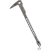 REAL STEEL 12" Titanium Nail Puller Double Ended Cats Paw Pry Bar Crowbar Construction 0694