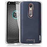 Droid Turbo 2 Case, PLESON [Tou] Motorola Droid Turbo 2/Moto X Force Case Cover, Crystal Clear/Ultra-Thin/Lightweight/Exact Fit/NO Bulkiness Clear Back Panel+Soft Bumper Case for Droid Turbo 2