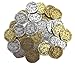 Metal Pirate Coins 32 Spanish Doubloon Thick 25MM Replicas Fantasy Metal Coin Pirates Treasure By Well Pack Box