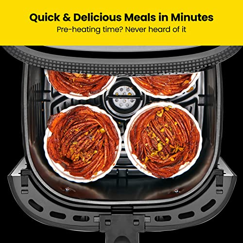 Chefman TurboFry Touch Air Fryer, Large 5Quart Family Size, One Touch