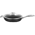 SCANPAN Pro IQ 4.25 qt Covered Saute Pan - Easy-to-Use Nonstick Cookware - Dishwasher, Metal Utensil & Oven Safe - Made by Hand in Denmark